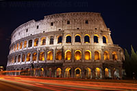 The Colosseum at night