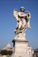 Engelenbeeld op de Ponte Sant'Angelo (Engelenbrug) in Rome