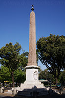 Der Obelisk in der Pincio Gärten in Rom
