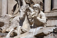 Das ruhige Pferd, Trevi Fountain
