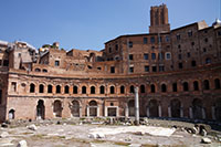 De Markten van Trajanus aan het Forum van Trajanus in Rome
