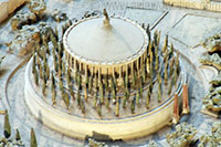 Scale Model of the Mausoleum of Augustus in Rome