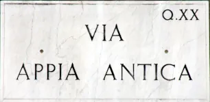 Via Appia Antica street sign, Rome