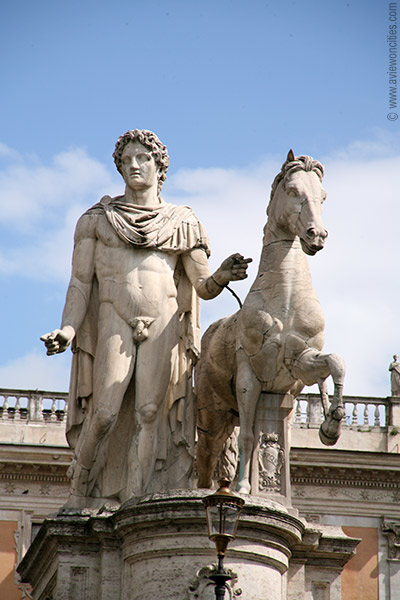 Statue of one of the Dioscuri (right)