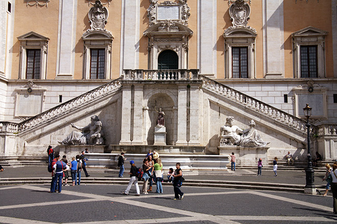 Staircase at the Palazzo Senatorio