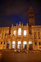 Santa Maria Maggiore at night, Rome