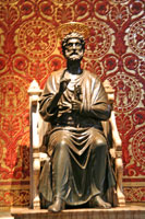 Statue of St. Peter in the St. Peter's Basilica