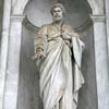 Statue in the narthex of St. Paul Outside the Walls