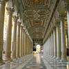 Side aisle in the Basilica of St. Paul Outside the Walls