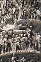 Detail van het reliëf op de zuil van Marcus Aurelius