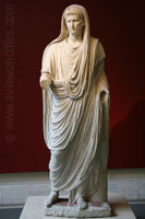 Statue des Kaisers Augustus als Pontifex Maximus, Palazzo Massimo, Rom