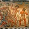 Mosaic of Dionysus fighting the Indians in the Massimo Palace