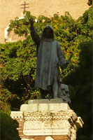 Statue von Cola di Rienzo vor der Santa Maria Maggiore in Rom