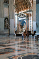 Interior of the St. Peter's Basilica in Rome