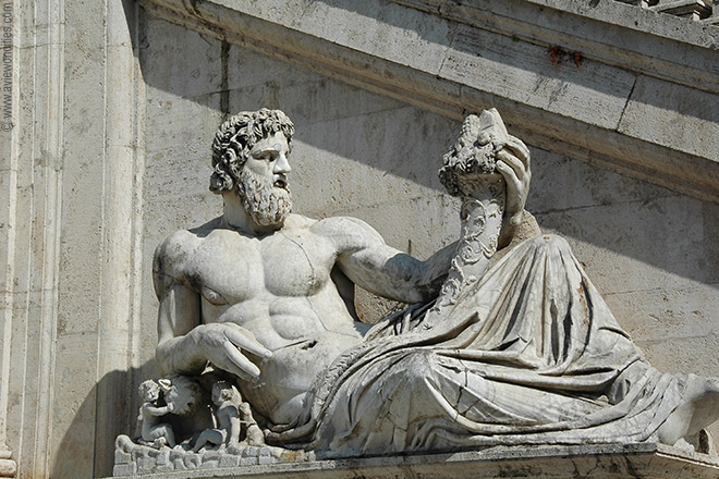 Statue of the Tiber at the Palazzo Senatorio