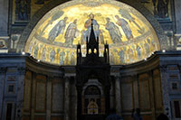 De apsis van Sint-Paulus buiten de Muren in Rome