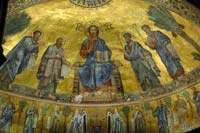 Mozaïek in de apsis van de Sint-Paulus buiten de Muren in Rome