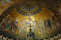 Mosaik in der Apsis von Santa Maria in Trastevere, Rom