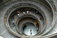 Staircase at the Vatican Museums