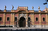 Row of Statues on the San Telmo Palace, Seville