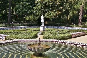 Fountain in the Maria Luisa Park in Seville, Spain