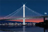Rendering of SAS, Bay Bridge