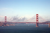 Golden Gate Bridge seen from Lincoln Park
