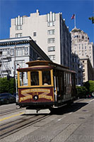 Cable Car auf dem Nob Hill, San Francisco