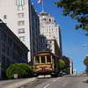 Cable car on Nob Hill