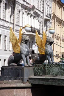 Bank Bridge, Saint Petersburg, Russia