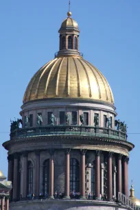 The dome of the St. Isaac's Cathedral in Saint Petersburg