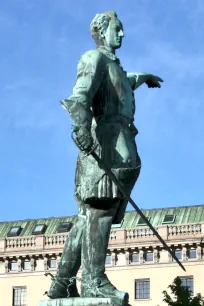 King Charles XII Statue at the King's Garden in Stockholm