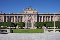 East Facade of the Swedish Parliament Building in Stockholm