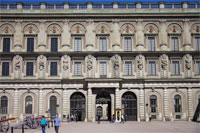 The west facade of the Royal Palace in Stockholm