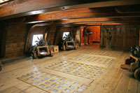 Upper cannon deck of the Vasa galleon