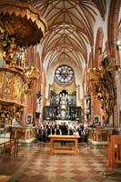 Interior of the Storkyrkan in Stockholm