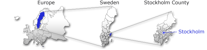 Location of Stockholm