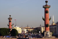 Rostral Columns, St. Petersburg, Russia