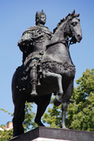 Statue of Peter I in front of the Engineer's Castle, St. Petersburg