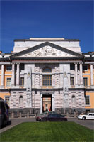 Main Portico of the Mikhailovsky Castle in St. Petersburg