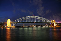Harbour Bridge at night