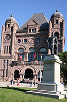 Whitney Statue in front of Legislative Building, Toronto