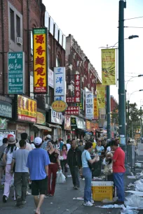 A street in Chinatown, Toronto