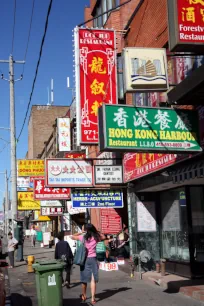 A street in Chinatown, Toronto