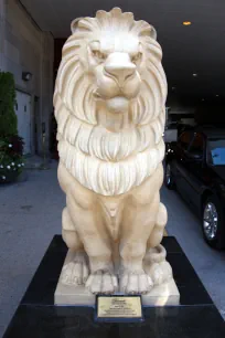 Lion statue at the Royal York Hotel in Toronto