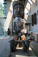 Sculpture in the Great Hall, Museum of Anthropology, Vancouver