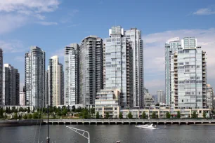 Yaletown seen from Granville Island, Vancouver, BC
