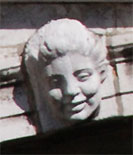 Sculpture on the bridge of sighs, Venice