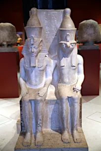 Seated statue of Horemheb and Horus, Kunsthistorisches Museum, Vienna