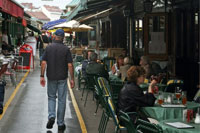 Eateries at the Naschmarkt in Vienna